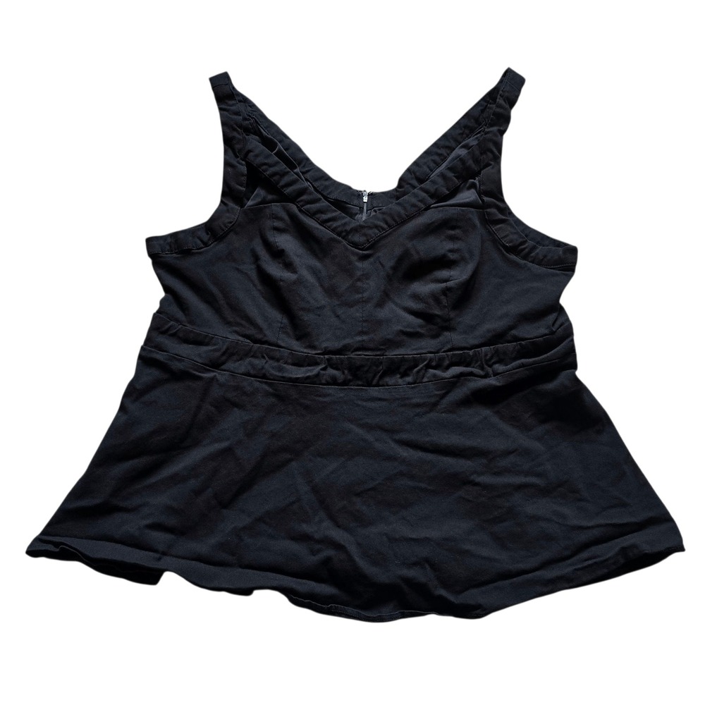 Torrid Black Cropped Tank Top Sz‎ 1